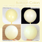 awenztech Pastel Yellow Balloons 12in – 50ct Light Yellow Latex Balloons for Baby Showers, Gender Reveals & Party Decor