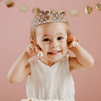 Awfrky Rose Gold 3rd Birthday Decorations for Girls – Tiara, Sash, Cake Topper & Balloons
