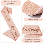 Awfrky 19th Birthday Decorations for Girls – Crown, Sash, Cake Topper, Balloons & Candles