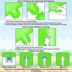 AXBMM 40 Inch Green Pixel Number 6 Balloon Set - 11pc Foil Party Balloons for 6th Birthday & Pixel Theme