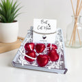 Best Cat Mum Mini Gift Hamper with Silver Heart Bracelet