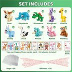 AYGXU 30-Pack Valentines Blocks & Cards for Kids – Classroom Gifts & Party Favors