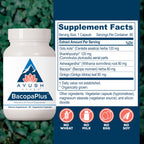 Ayush Herbs BacopaPlus – Organic Bacopa for Memory & Focus (90 VCaps)