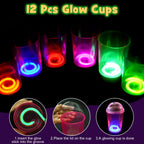 B Bascolor Glow in the Dark Party Supplies – 260 Pcs Light Up Party Favors