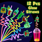 B Bascolor Glow in the Dark Party Supplies – 260 Pcs Light Up Party Favors