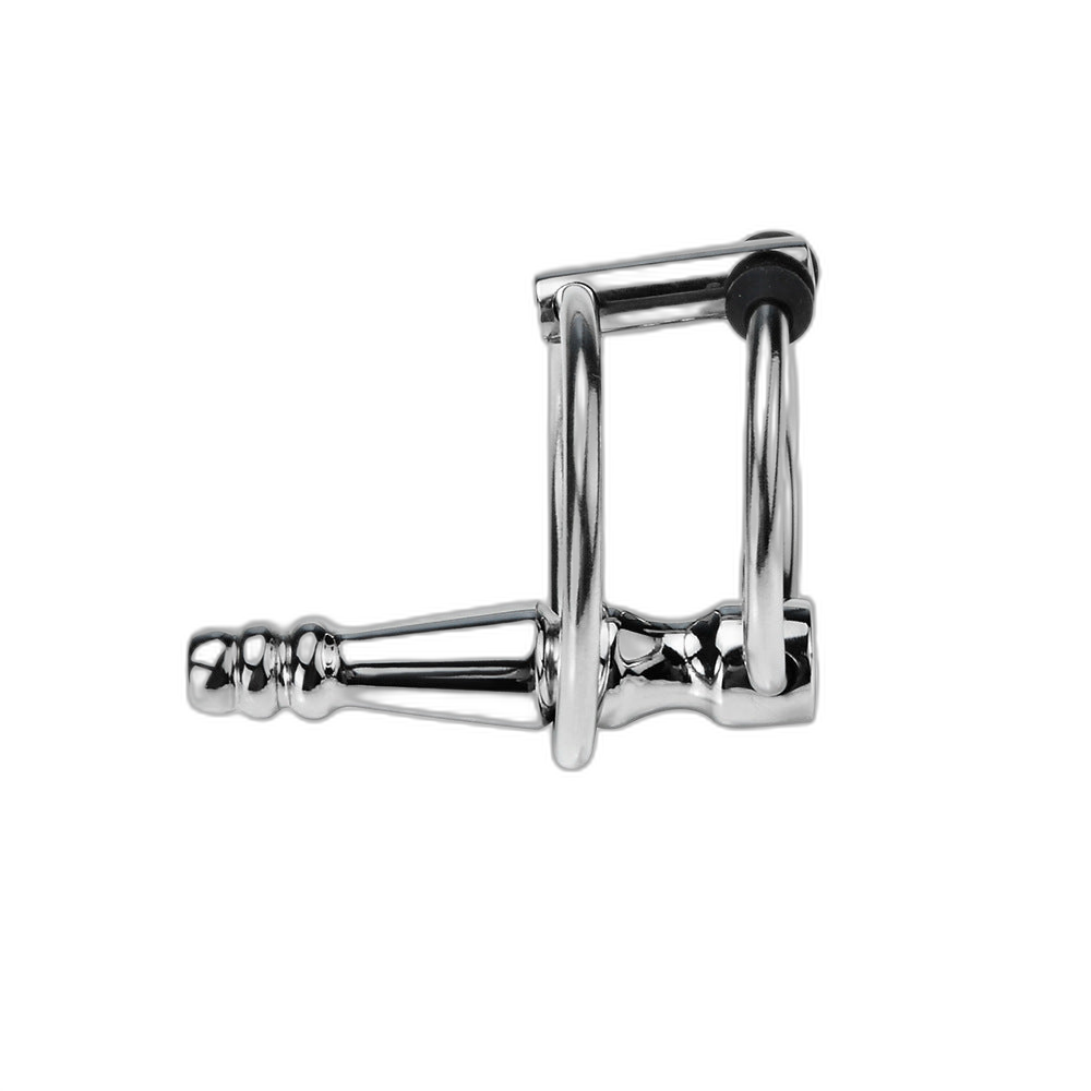 Stainless Steel Hollow Penis Plug with Twin Rings