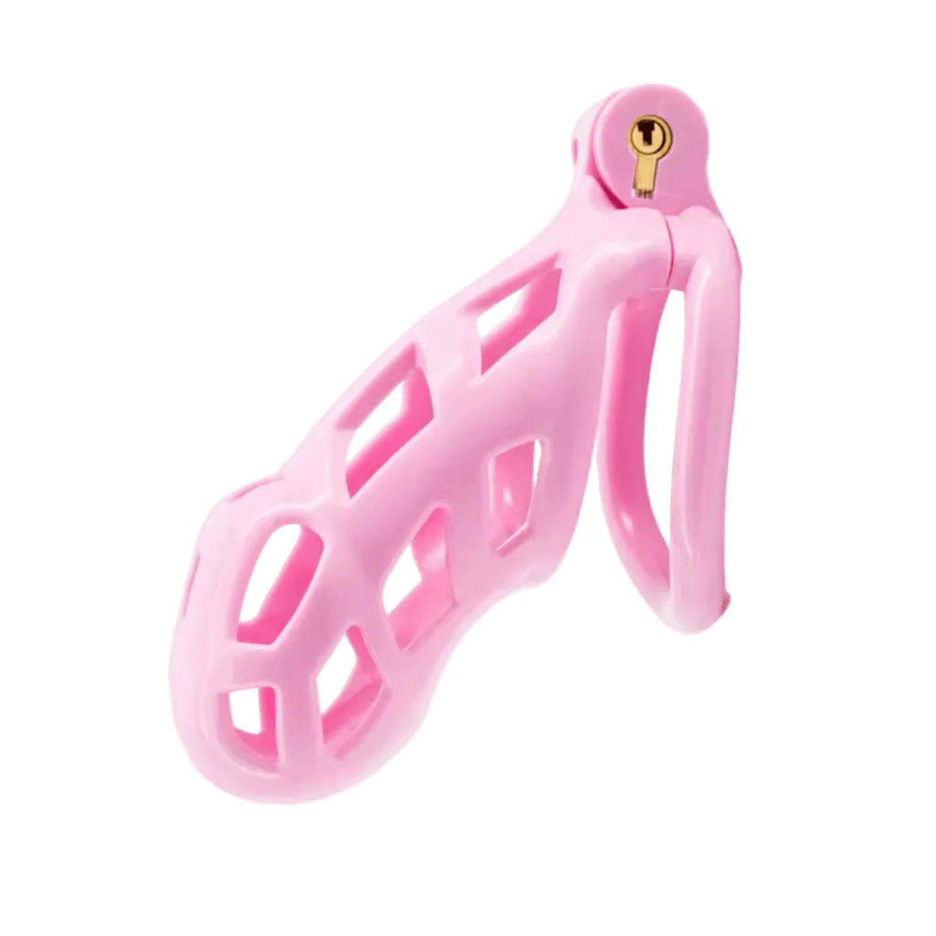 Chastity Cage Sissy Pink