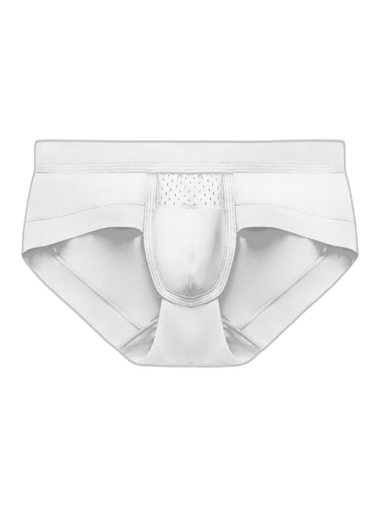 Aoelemen 4 Pack Men's Breathable U Convex Pouch Briefs