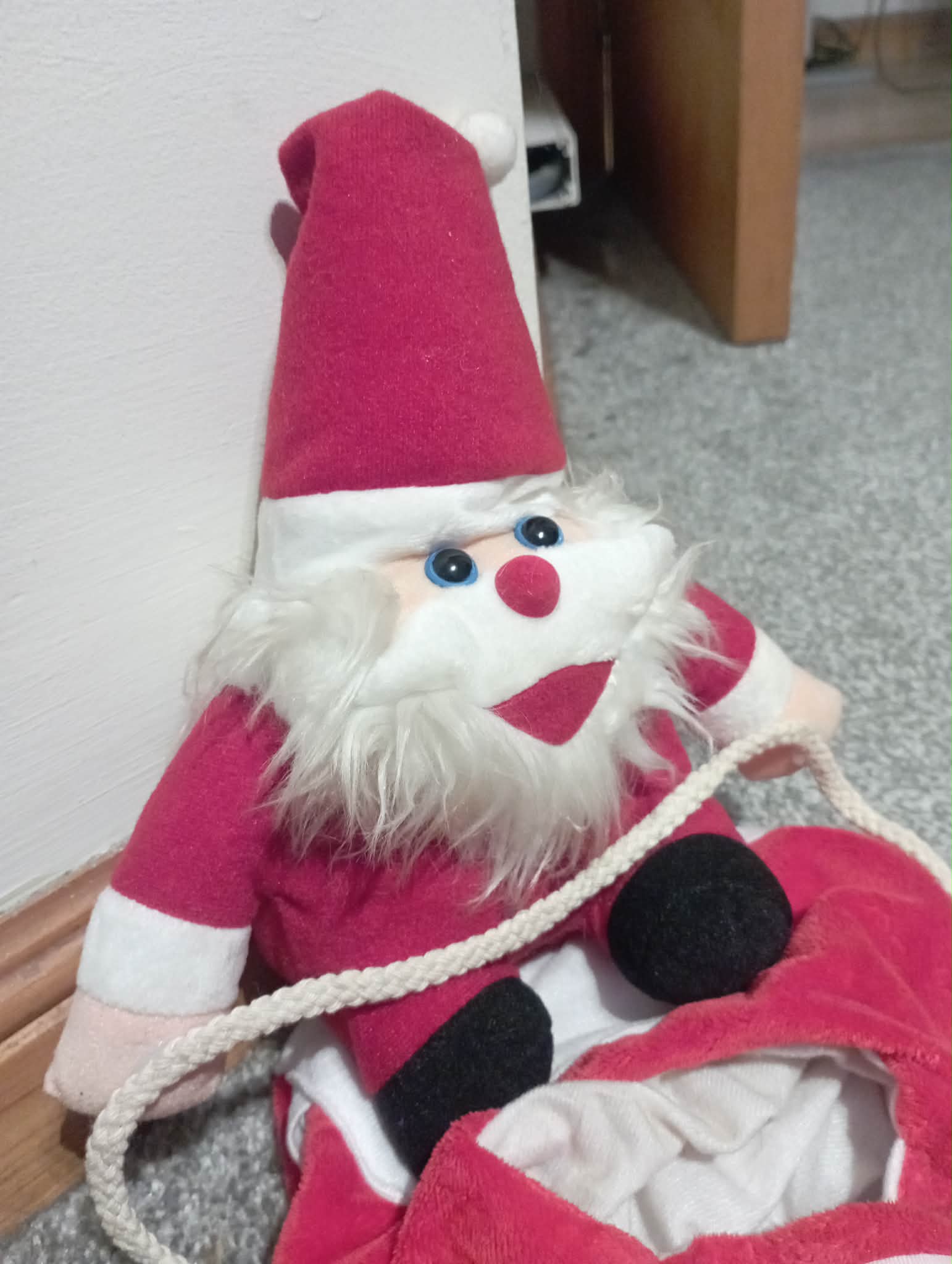 CAT FUN CHRISTMAS SANTA HAT with strap