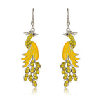 Peacock Boho Drop Earrings | Alloy Bird Ethnic Style Jewellery