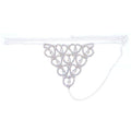 Accessories Rhinestone Claw Chain Body Chain Heart Shaped Sexy Bikini Panties