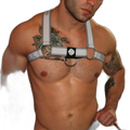Breedwell Groove Bulldog Harness Light Grey