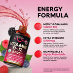 USDA Organic Vitamin B12 Sublingual Drops – 5000 mcg, 4 oz, 4 Month Supply