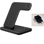 3-in-1 Wireless Charging Station - Fast Charge for iPhone, Apple Watch & AirPods | 15W Qi Charger Stand