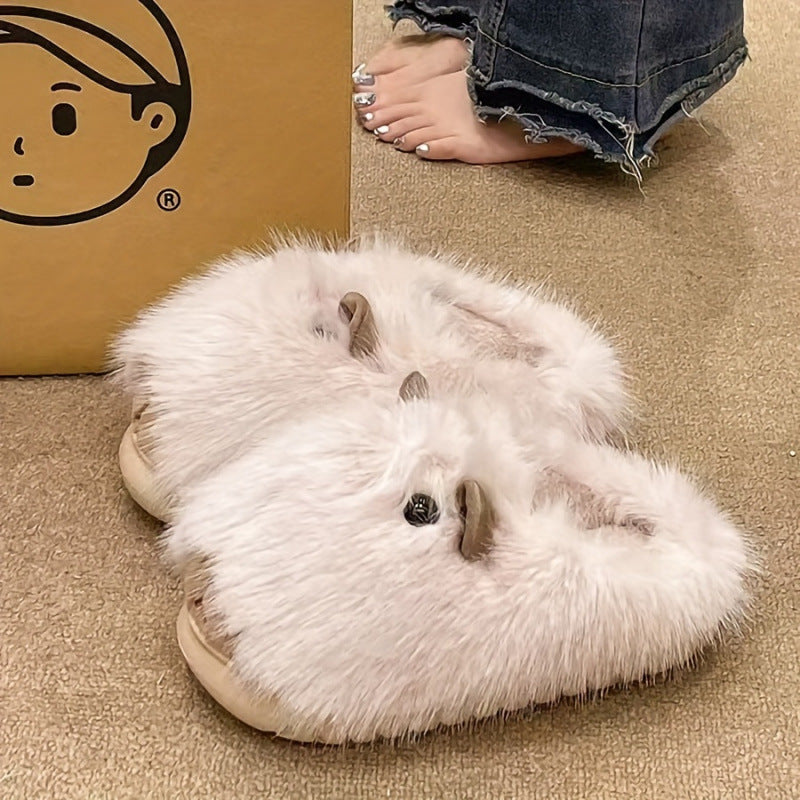 New Comfortable Women's Slippers Soft Suede Indoor