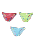 3-pack Men's Ultra-sheer Rainbow-edge Mesh Briefs