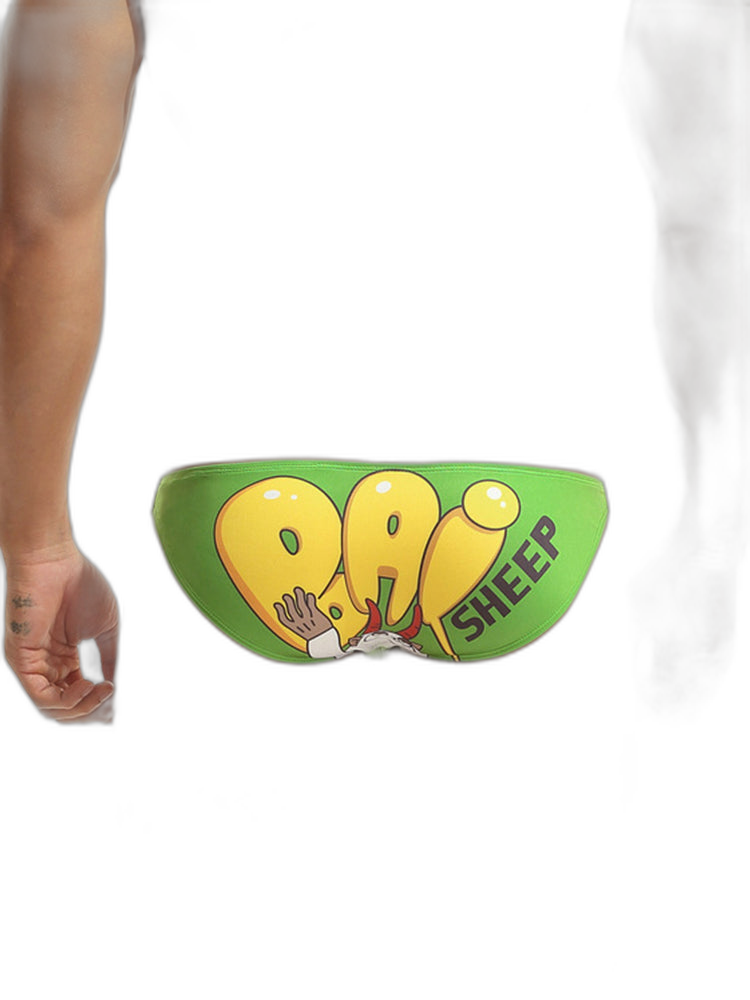 Men’s Cartoon Low-Rise Briefs