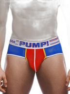 Men's Spliced Color Support Pouch Briefs