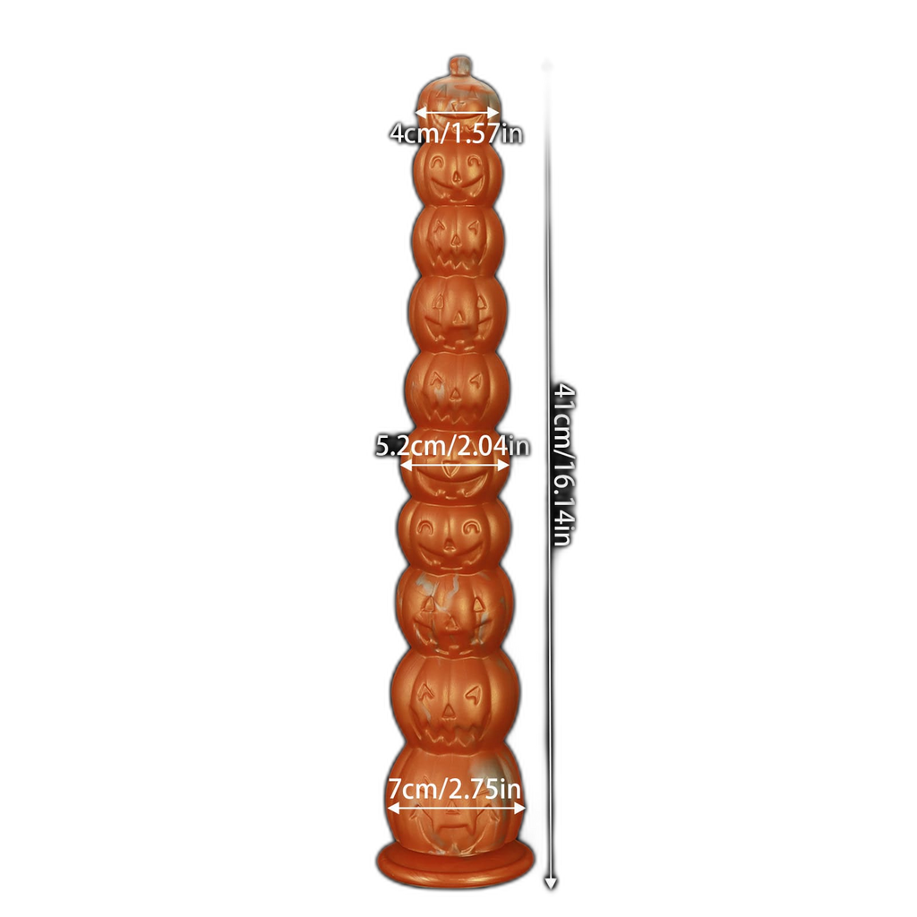 Halloween Pumpkin - Long Anal Plug - Anal Bead