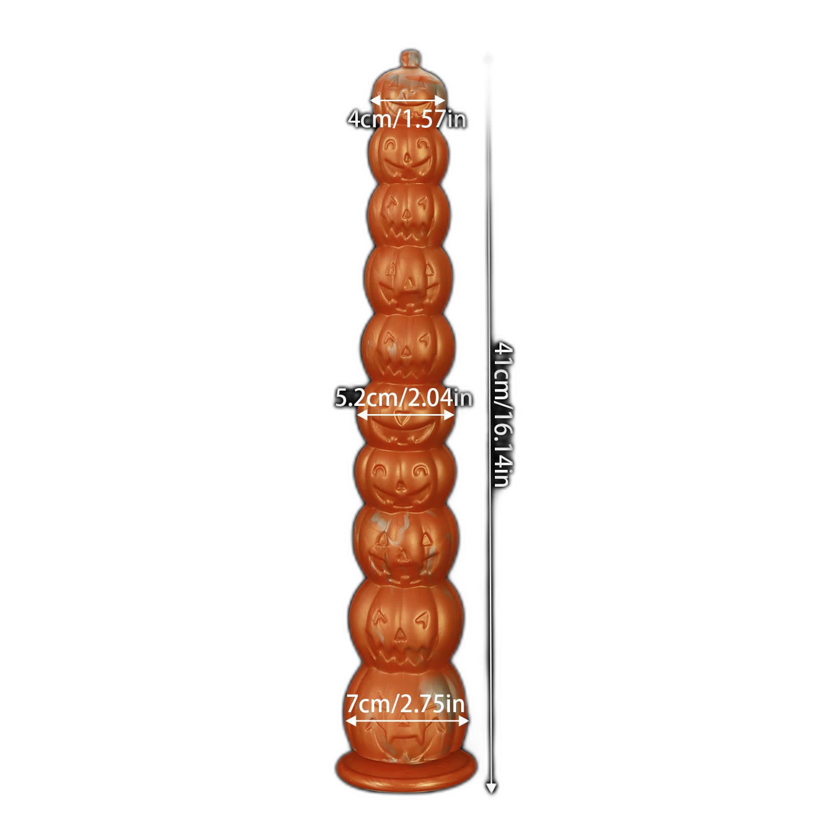 Halloween Pumpkin - Long Anal Plug - Anal Bead