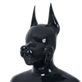 Furrjoi Zipper Dog Hood Black Perforated Eyes