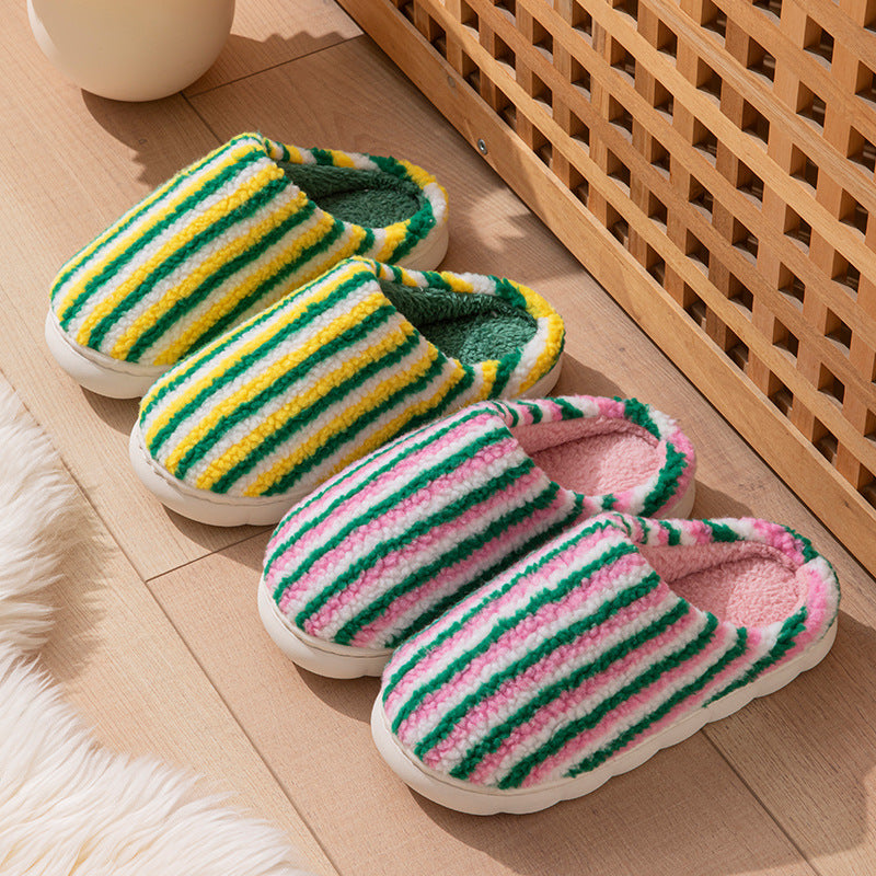 Cotton Slippers Non-slip Warm Platform Cotton Shoes