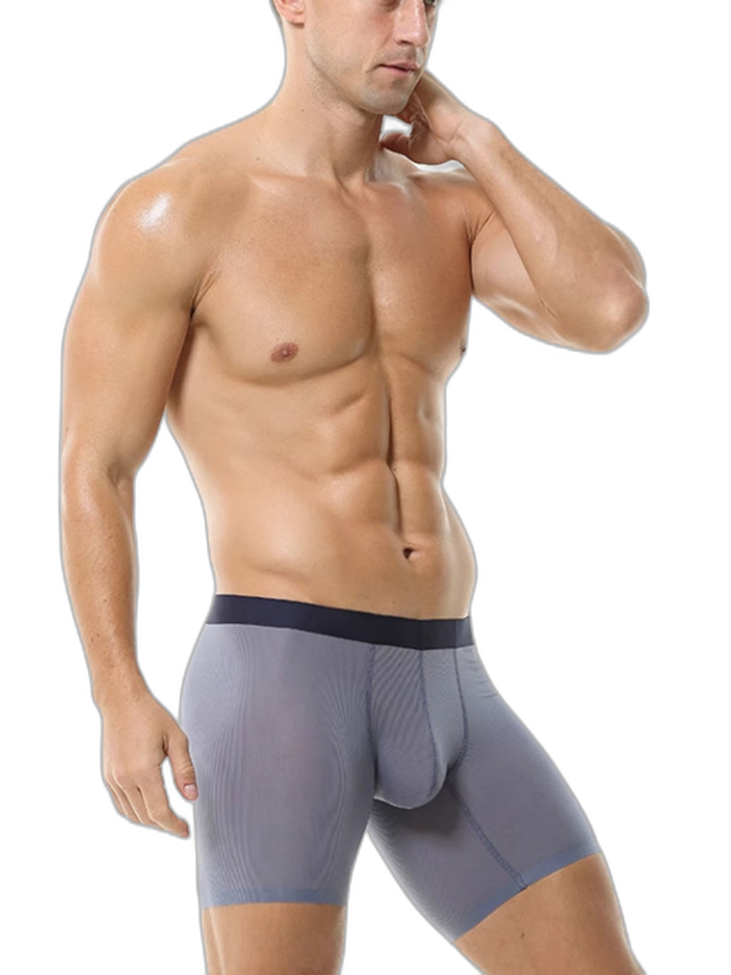 2 Pack Men’s Breathable Athletic Mesh Boxer Briefs