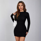 Sexy Innocently Seductive Dress Minimalist Slim-Fit Body-Hugging Mini Skirt