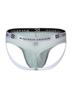 3 Pack Men's Mesh Thong with Stretch & Breathable 3D Support Pouch