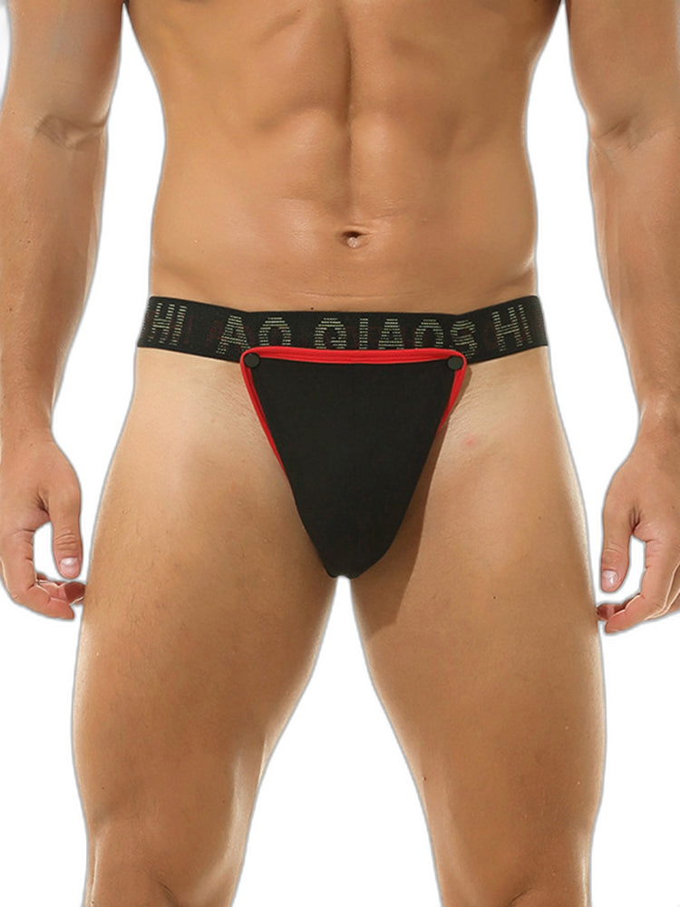 3 Pack Men's Large Pouch Button Waistband Briefs