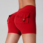 Sports Fitness Workwear Pocket Training Peach Quick-dry Butt-lifting Yoga Pants