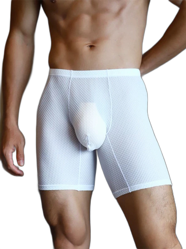 3 Pack Men's Anti-chafing Waffle Boxer Briefs