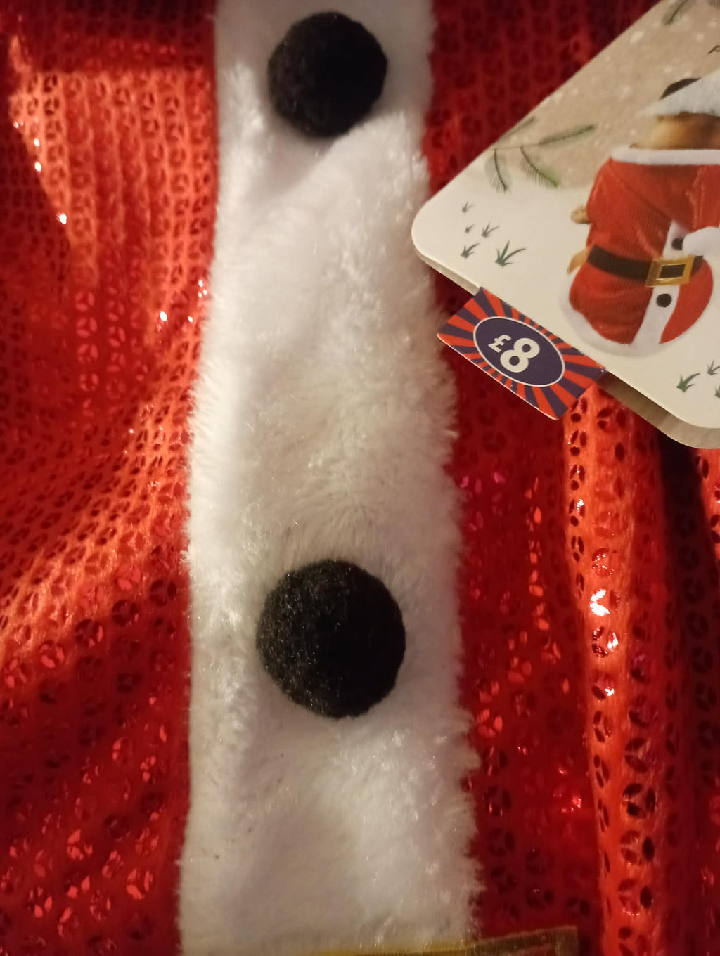 DOG FUN Santa Christmas Dress up costume