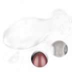Aether Bulb - Silicone  Butt Plug with Chain Leash