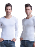 Mens Ultra Soft Low Cut V-Neck Thermal Shirt