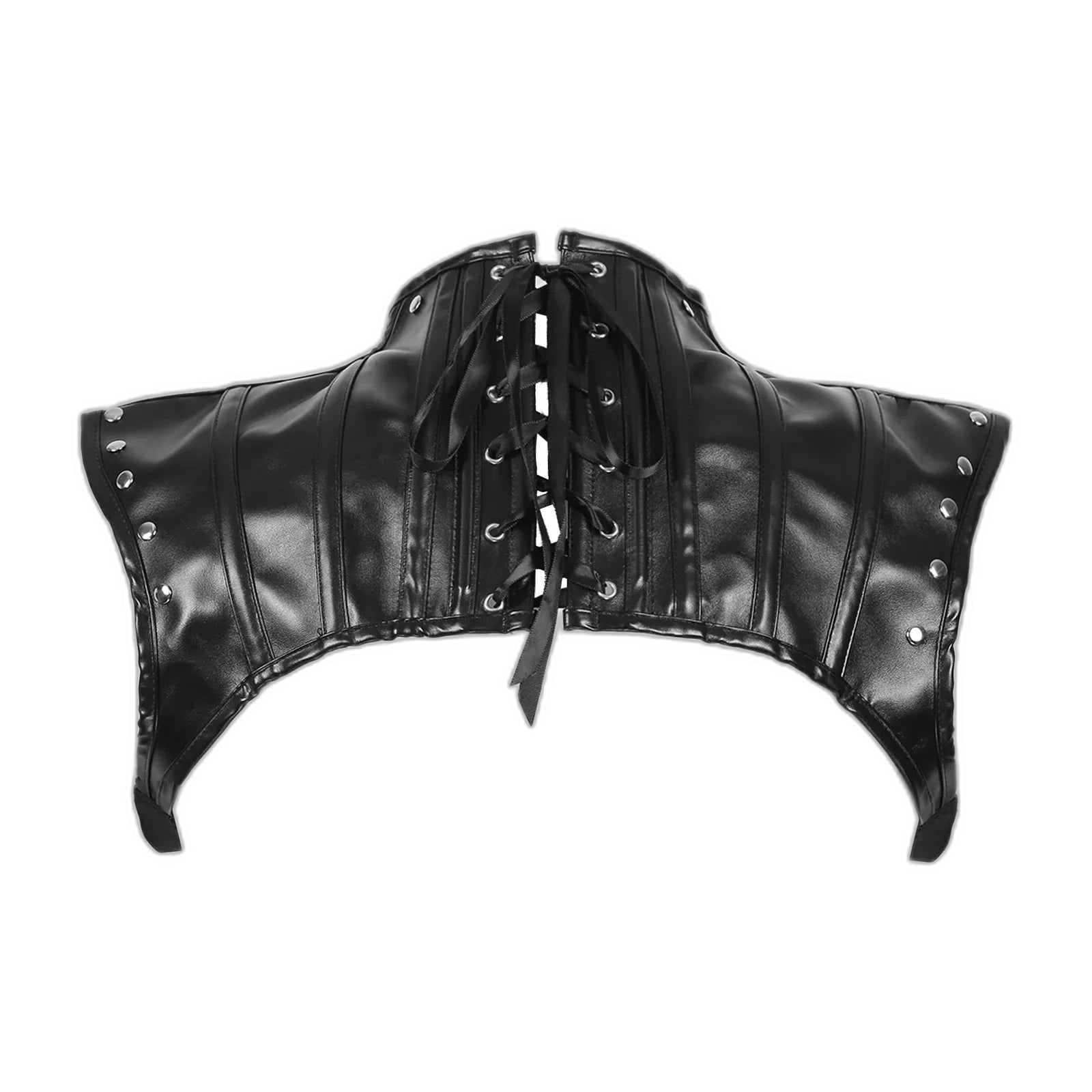 PU Leather High Collar Kink Harness