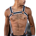 Mr.S Leather FuckGear Crossbow Harness Black/White