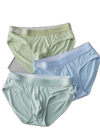 4 Pack Men's Modal Skin-Friendly Solid Color Mid-Rise Briefs