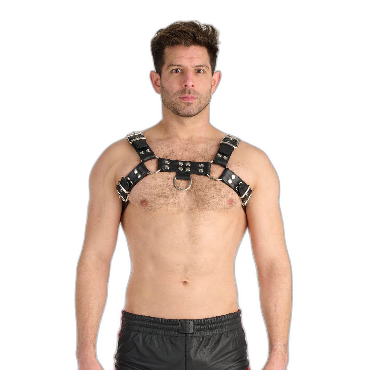 Prowler RED Leather Premium Butch Harness Black