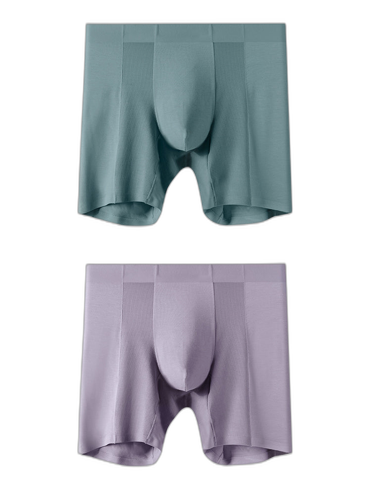 2 Pack Men’s Long Athletic Boxer Briefs