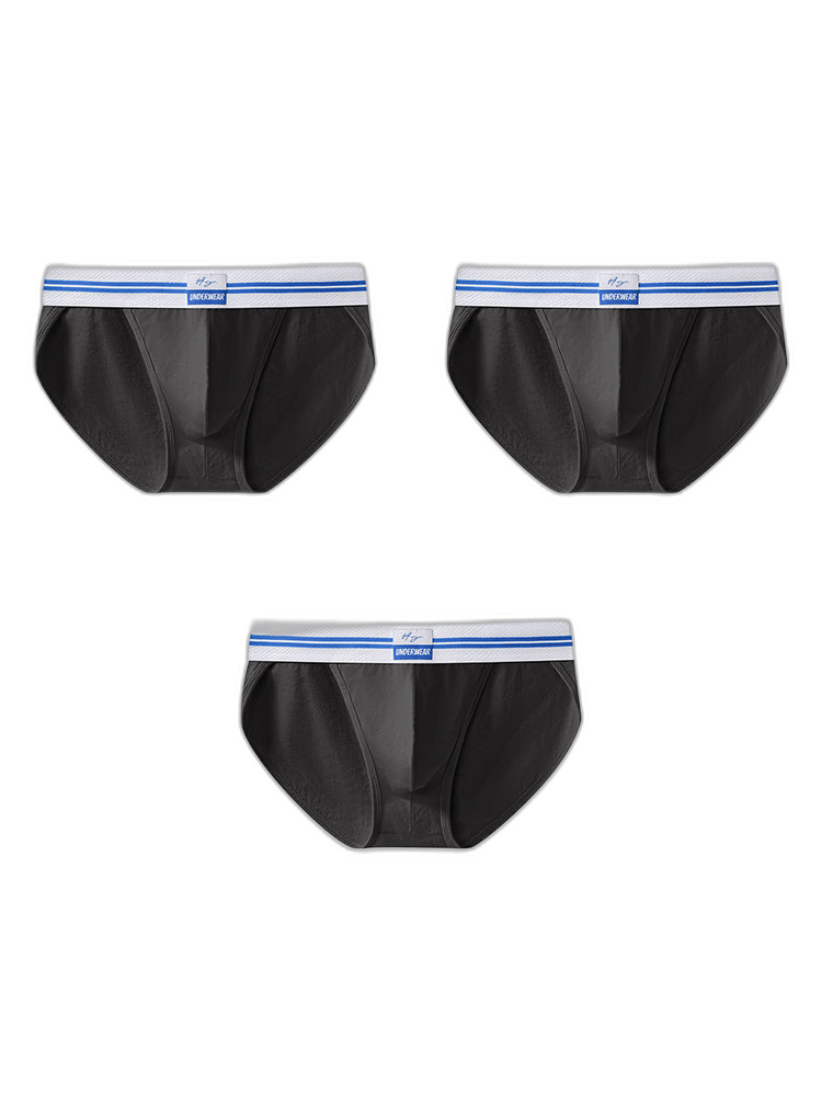 3-pack Men's Sexy High-cut Breathable Briefs