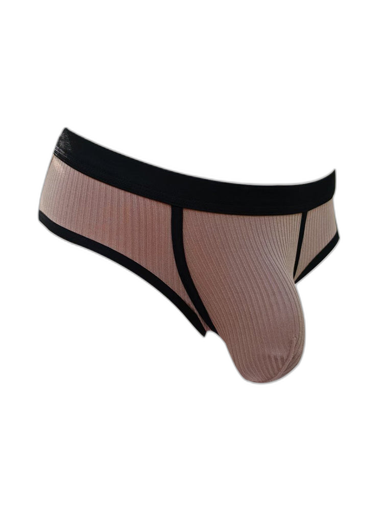 3 Pack Men's Seamless Comfort Large Supportive Pouch Sexy Low-Rise Briefs