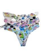 2 Pack Men's Low-Rise Sexy Print Thong