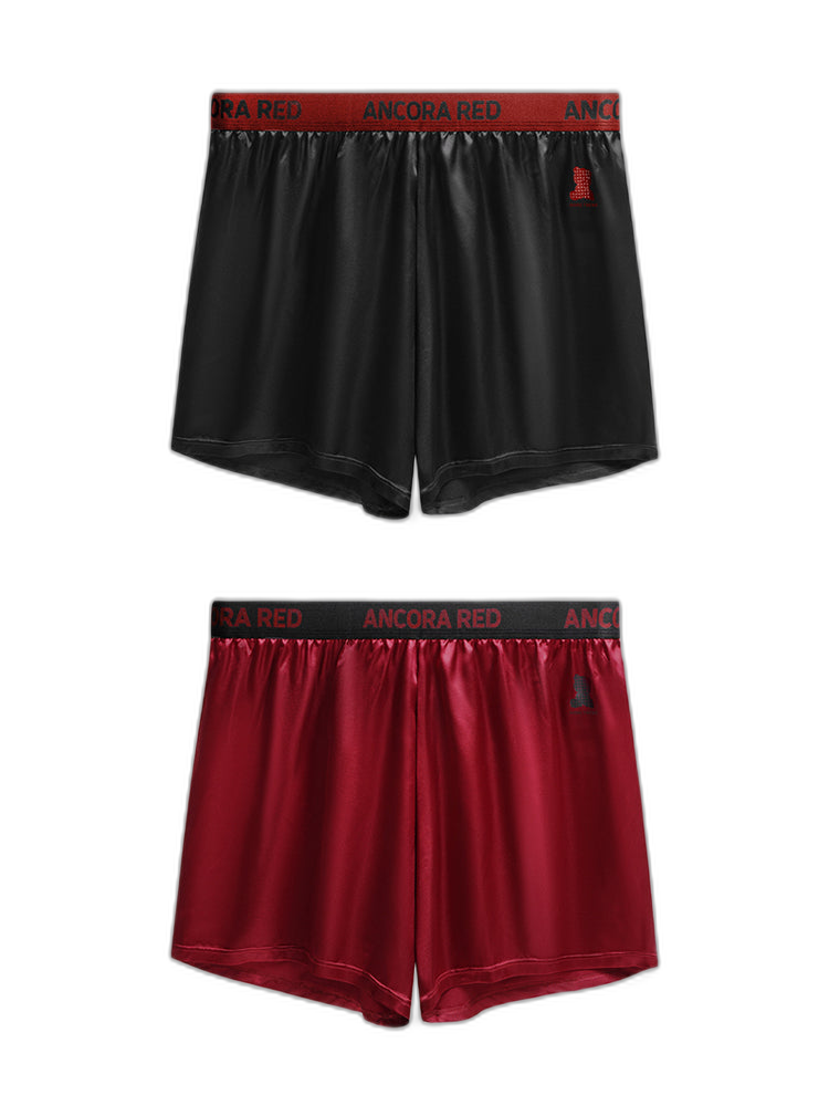 2 Pack Men's Solid Lounge Casual Boxers