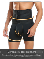 Men's Tummy Control Boxer Briefs with Open Fly