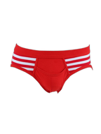 3 Pack Men's Mid-Rise Cotton Striped Briefs