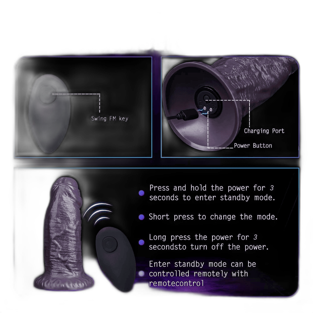 Fleshcurrent - 4.3 Inch Realistic Silicone Vibrating Dildo