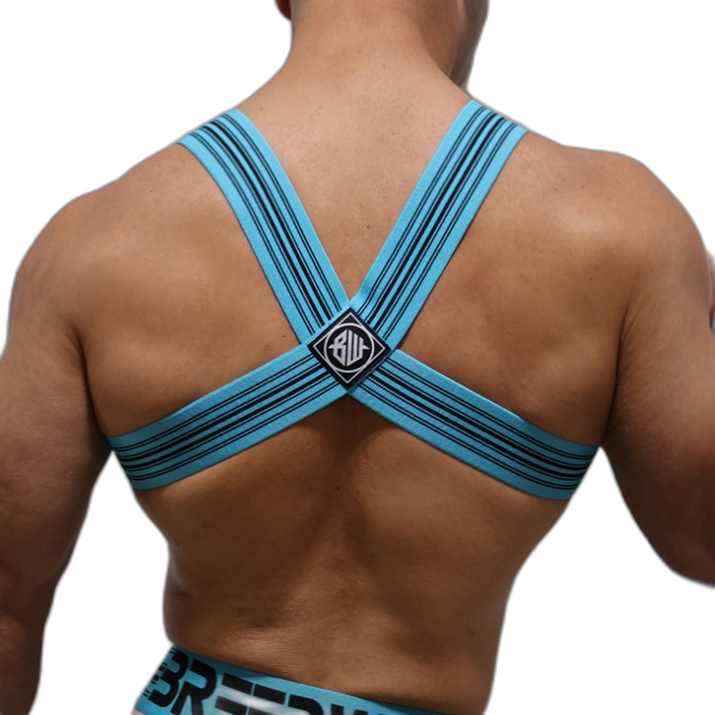 Breedwell Cumdump Bulldog Harness Aqua Blue