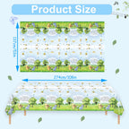 B4b3e 3Pcs Blue Winnie Tablecloth – 54x108in Baby Shower & Birthday Decor