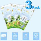 B4b3e 3Pcs Blue Winnie Tablecloth – 54x108in Baby Shower & Birthday Decor